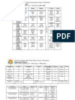 2020-2021 - Odd - Time Table