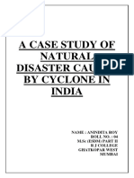 A Case Study of Natural Disaster Caused by Cyclone in India