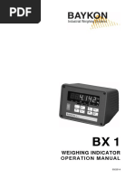 Weighing Indicator: Operation Manual