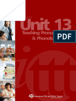 Unit 13: Teaching Pronunciation & Phonology