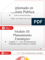 Capítulo 3.3 Ciclo de Planeamiento Estratégico para La Mejora Continua