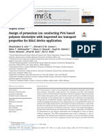 Design of Potassium Ion Conducting PVA Basedpolymer Electrolyte For EDLC Device Application - Aziz 2021