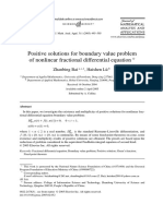 Positive Solutions For Boundary Value Problem of Nonlinear Fractional Differential Equation