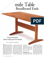 With Breadboard Ends: Trestle Table