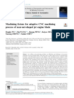 Machining Fixture For Adaptive CNC Machining Process of Near-Net-Shaped Jet Engine Blade