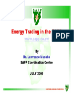 Presentation - Energy Trading in The SAPP - 06.2009