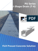 U-Shape Drain (T-6) PU Series: FUJI Precast Concrete Solution