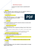 EDUC 55 Review Questions: 6. When Can A Teacher Be Granted An Indefinite Leave?