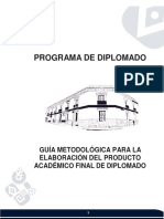 Guía Metodológica para La Elaboración Del Producto Académico Final (PAF)