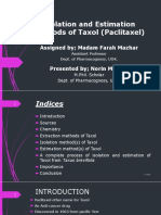 Isolation and Estimation Methods of Taxol (Paclitaxel - 1