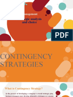 Contingency Strategies