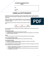 Codes and Cryptography: Mathematics in Modern World Finals