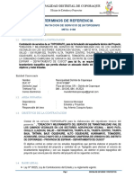 Terminos de Referencia de Topografo Clay