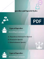 5 Types of Speeches and Speech Styles