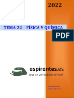 Tema 22. Guion Del Aspirante Sobre Fisica y Quimica