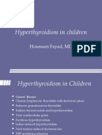 Hyperthyroidism in Children: Houssam Fayad, MD