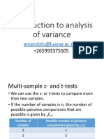 20-Introduction To Analysis of Variance