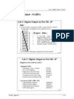 Lab 2: Digital Output - 8 LED's: Registers To Be Used in LAB 2: Initialise DSP