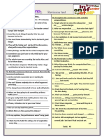 Revision Test: In/on/ To In/of/for Across/by/under From/by/ For In/on/at On/in/at On/for/to With/on/to For/on/in