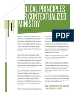 Biblical Principles Contextualized Ministry