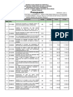 2 UNEFA Trujillo Construcción Comedor Presupuesto