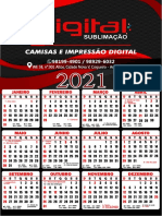 Calendário 32x45 CM Digital