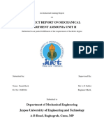 A Project Report On Mechanical Department Ammonia Unit Ii