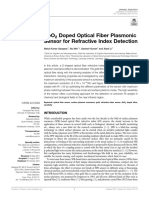 GeO2 Doped Optical Fiber Plasmonic Sensor For Refr