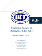 Report - A Statistical Analysis of Literacy Rate and Sex Ratio R1 - v0.2