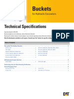 CAT Buckets Technical Specifications