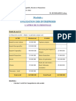 Exercices Évaluation D'entreprises