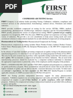 FIRST Compressed Air Testing