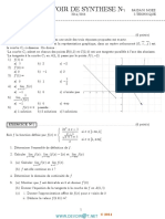 Devoir de Synthèse N°1 - Math - 3ème Technique (2014-2015) MR Saidani Moêz