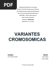 Variantes Cromosomicas