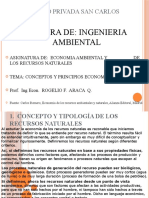 Concepto y Tipología de Los Recursos Naturales