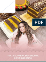 Material de Apoio Material de Apoio: Torta Suprema de Cenoura Com Brigadeiro