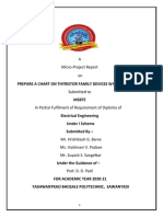 A Micro-Project Report On: Prepare A Chart On Thyristor Family Devices With Its Symbol