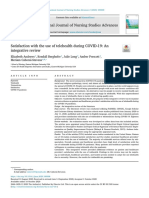 Andrews Et Al. - 2020 - International Journal of Nursing Studies Advances Satisfaction With The Use of Telehealth During COVID-19 An Integr