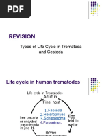 Revision: Types of Life Cycle in Trematoda and Cestoda