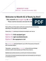 Welcome To Month 42 of Booty by Bret!: This Month Is A & Plan