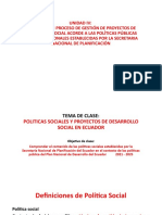 Politicas Sociales Del Plan Nacional de Desarrollo 2021 - 2025