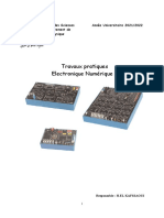 Travaux Pratiques Electronique Numérique I: Année Universitaire 2021/2022 Faculté Des Sciences Département de Physique