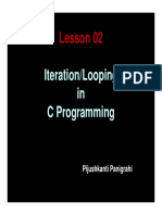 Lesson 02: Iteration/Looping in C Programming C Programming