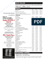 BBQ Brisket Pizza: Bar Salad
