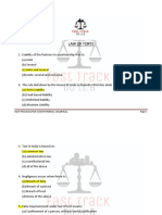 Tort MCQ's