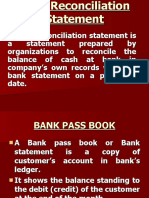 Bank Reconciliation Statement