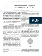 Design of Microstrip Antennas Arrays With Circular Patch at Frequency of 2.5 GHZ