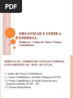 Módulo 10 - Código Contas e Normas Contabilisticas