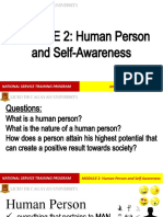 Module 2-Human Person & Self Awareness