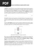 Lecture 10: Passive Circuit Elements: Capacitors and RC Circuits